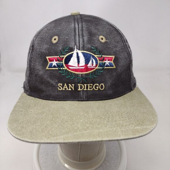 San Diego Sailboat Snapback Hat Multicolor OSFA Embroidered Monterey - Picture 2 of 8
